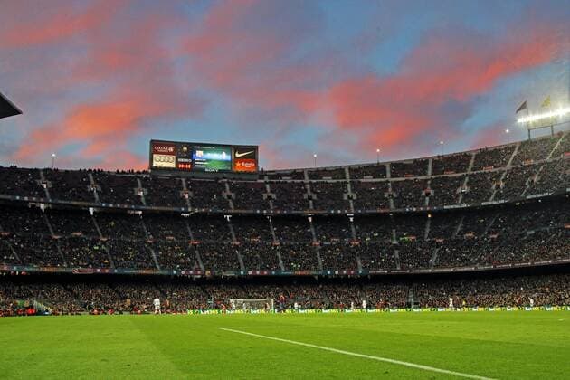Fußball, Stadiongeschichte FC Barcelona BARCELONA, Spanien: Camp Nou - Liga BBVA, FC Barcelona. 