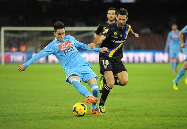 Football - soccer: Serie A, SSC Neapel - FC Parma, Jose Maria Callejon Massimo Gobbi xHOCHxZWEIx xItalyxPhotoxPressx 