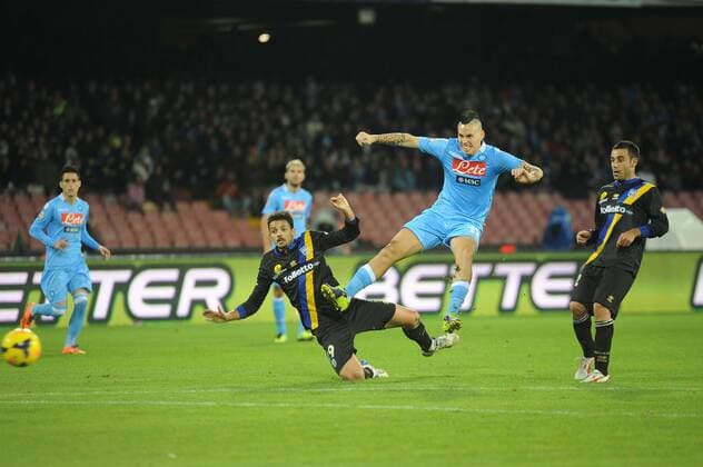 Football - soccer: Serie A, SSC Neapel - FC Parma, Marek Hamsik xHOCHxZWEIx xItalyxPhotoxPressx 