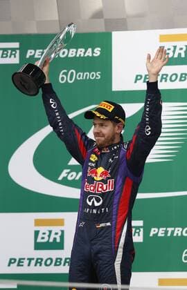 Motorsports: FIA Formula One World Championship 2013, Grand Prix of Brazil, 1 Sebastian Vettel (GER, Infiniti Red Bull Racing), xHOCHxZWEIx