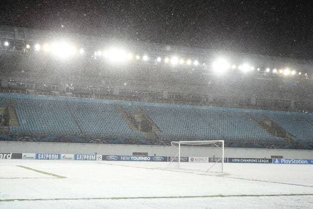 November 26, 2013. Russia, Khimki, arena New Khimki. UEFA Champions League FC CSKA Moskau. Arena Khimki pitch DmitryxGolubovich 