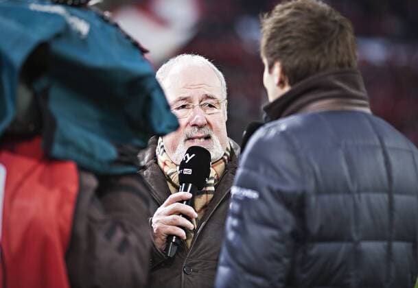 Leverkusen, 30.11.2013, BayArena Moderator Heribert Faßbender Bayer Leverkusen - 1. FC Nürnberg mm