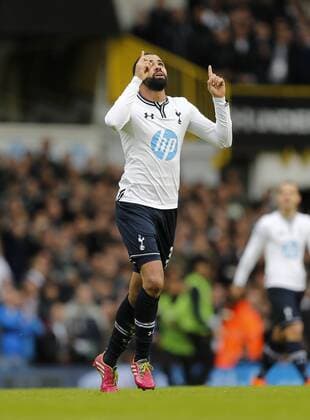 Tottenham s Sandro celebrates scoring his sides second goal Tottenham Hotspur v Manchester United - Premier League - White Hart Lane - London - 01 12 2013 - Pic David Klein Sportimage EDITORIAL USE ONLY. No use with unauthorised audio, video, data, fixture lists, club league logos or live services. Online in-match use limited to 120 images, no video emulation. No use in betting, games or single club league player publications.