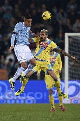 Brayan Perea Lazio, Valon Behrami Napoli - Roma 02-12-2013 Stadio Olimpico - Football Calcio Serie A 2013 2014 Lazio Rom vs. SSC Napoli andreaxstaccioli