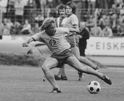Aus Regionalliga Nord Saison 1973 1974 Eintracht Braunschweig gegen den VfB Oldenburg 3:1 am 01.09.1973. Im Foto:BS Spieler Allan Michaelsen