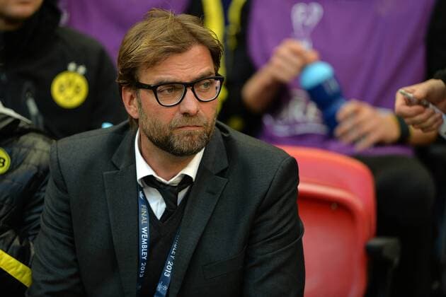 Borussia Dortmund vs. FC Bayern München --- Fussball --- Champions League --- 25.05.2013 Jürgen, Jürgen Klopp (Trainer Dortmund), skeptischer Blick, Mimik, Gestik, halbe Figur