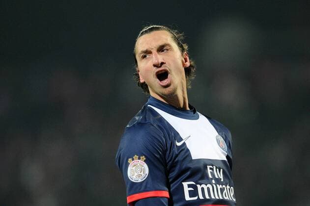 Zlatan Ibrahimovic (PSG) FOOTBALL : Evian Thonon Gaillard vs PSG Paris St. Germain - Ligue 1 - 04 12 2013 N.LeGouic FEP Panoramic 