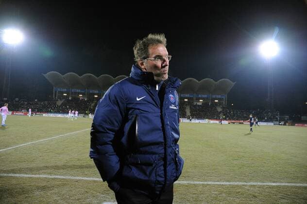 Laurent Blanc (coach PSG) FOOTBALL : Evian Thonon Gaillard vs PSG Paris St. Germain - Ligue 1 - 04 12 2013 N.LeGouic FEP Panoramic 