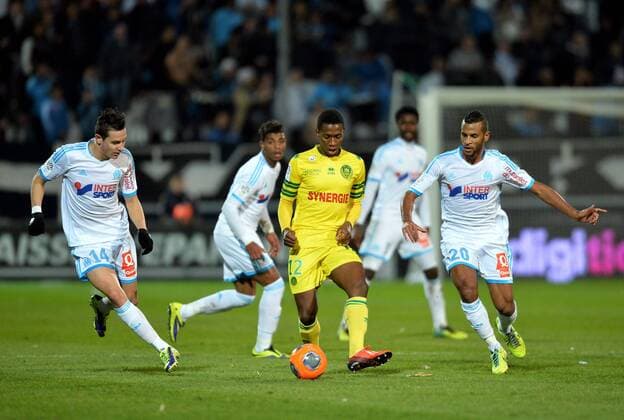 Birama Toure (nan) - Alaixys Romao (om) FOOTBALL : Marseille vs Nantes - Ligue 1 - 06 12 2013 AnthonyBIBARD FEP Panoramic 
