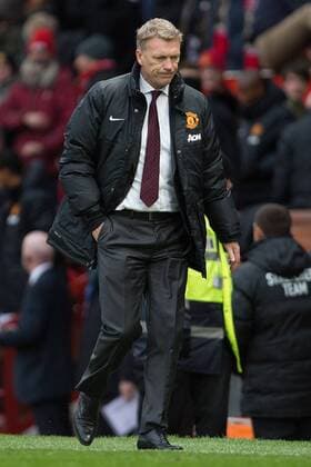 David Moyes, manager of Manchester United trudges down the pitch following defeat - Manchester United vs. Newcastle United - Barclays Premier League - Old Trafford - Manchester - 04 12 2013 Pic Philip Oldham Sportimage EDITORIAL USE ONLY. No use with unauthorised audio, video, data, fixture lists, club league logos or live services. Online in-match use limited to 120 images, no video emulation. No use in betting, games or single club league player publications.
