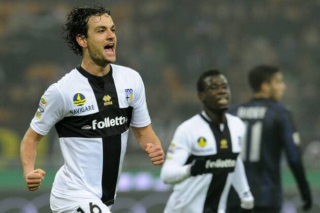 Mg Milano 08 12 2013 - - Inter Mailand vs Parma FC - foto MatteoxGribaudi Image Sport - Pictured: Marco Parolo 