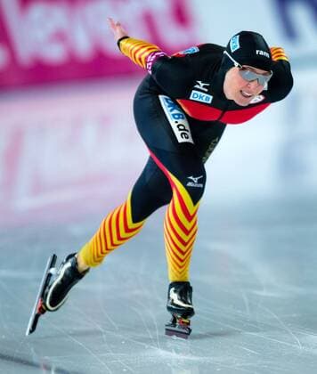 7. Dezember 2013: Eisschnelllauf Weltcup Berlin 2013: Claudia Pechstein (Deutschland).