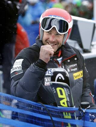 Dec. 8, 2013 - Beaver Creek, Colorado, U.S - Bode Miller of the USA celebrates his 2nd place win in the Birds of Prey Audi FIS World Cup Men s Giant Slalom in Beaver Creek, Colorado. Ted Ligety of the USA won 1st. Olympics 2014 - Birds of Prey Men s World Cup - ZUMAsc5