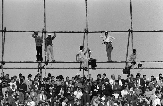 Fussball International Serie A Saison 1969 1970 Juventus Turin - FC Turin 12.10.1969 Zuschauer auf der Tribüne