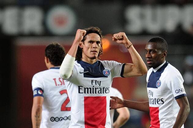 Edinson Cavani(PSG) FOOTBALL : Stade Rennes vs Paris Saint Germain - Ligue 1 - 14 12 2013 NLeGouic FEP Panoramic 