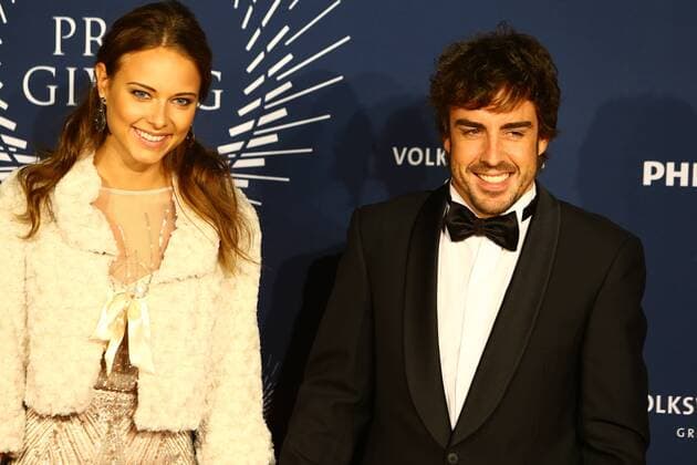 Fernando Alonso (ESP) Ferrari with his girlfriend Dasha Kapustina (RUS). FIA Council Meeting and FIA Awards Red Carpet 6 December 2013 