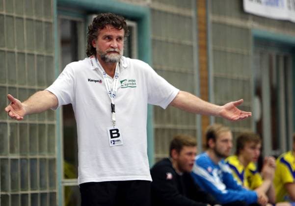 Bietigheim Handball SG BBM Bietigheim vs. HC Empor Rostock, Trainer Dr. Rastislav Trtik (Rostock)