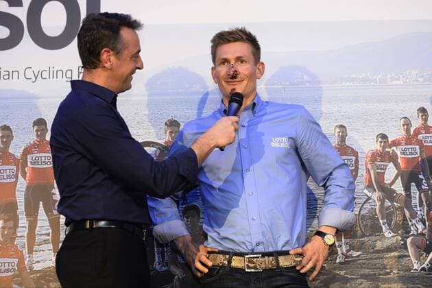 Tom Waes and Andre Greipel - Radsport: Präsentation der Mannschaft Lotto-Belisol - 19 12 2013 PhotoNews Panoramic 
