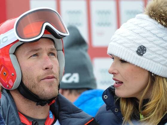 20.12.2013, Saslong, Gröden, ITA, FIS Ski Weltcup, Gröden, Herren, SuperG, im Bild Bode Miller (USA) mit seiner Ehefrau Morgan Miller Beck Bode Miller and his wife Morgan Miller Beck during mens Super-G of the Gröden FIS Ski Alpine World Cup at the Saslong Course in Gardena, Italy on 2012 12 20. EP_fei