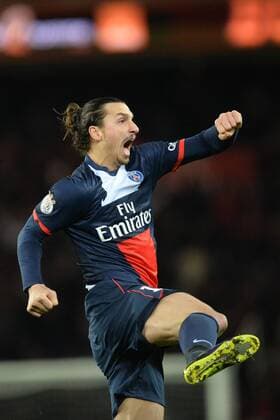 Zlatan IBRAHIMOVIC - ATTITUDE - JOIE FOOTBALL : Paris SG vs Lille - Ligue 1 - 22 22 2013 AnthonyBIBARD FEP Panoramic 