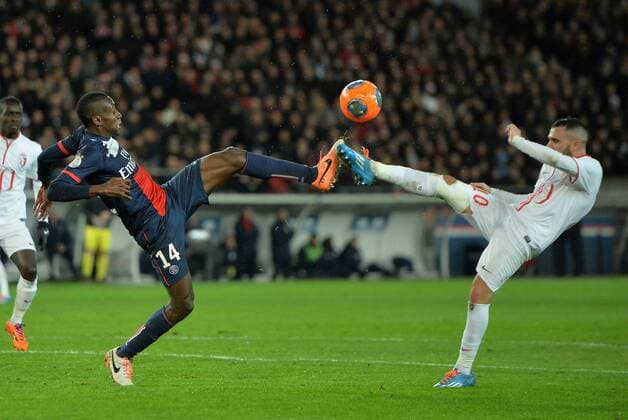 Blaise Matuidi (psg) - Marvin Martin (lil) FOOTBALL : Paris St. Germain (psg) vs Lille OSC - Ligue 1 - 22 12 2013 AnthonyBIBARDFEP 