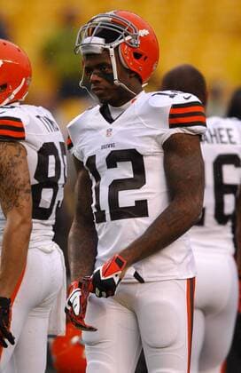 Dec 29th, 2013: Josh Gordon 12 during the Pittsburgh Steelers vs Cleveland Browns game in Pittsburgh, PA at Heinz Field. NFL American Football Herren USA 2013: Steelers vs Browns DEC 29 - ZUMAcp5