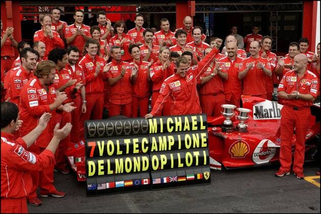 BELGIAN FORMULA ONE GRAND PRIX AT SPA FRANCORCHAMPS ON AUGUST 29 2004 MICHAEL SCHUMACHER - Michael Schumacher - BernardAsset Panoramic 