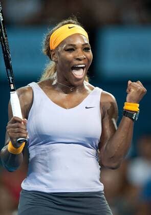 (140104) -- BRISBANE, Jan. 4, 2014 (Xinhua) -- Serena Williams of the U.S. celebrates after winning her women s singles final match at Brisbane International tennis tournament in Brisbane, Australia, Jan. 4, 2014. Serena Williams won 2-0. (Xinhua Bai Xue) (SP) AUSTRALIA-BRISBANE-TENNIS-SERENA WILLIAMS 