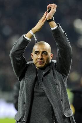 Mg Torino 05 01 2013 - campionato di calcio serie A Juventus Turin ehrt David Trezeguet 