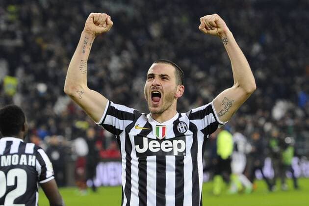 Mg Torino 05 01 2014 - campionato di calcio serie A Juventus Turin vs AS Rom: Leonardo Bonucci 