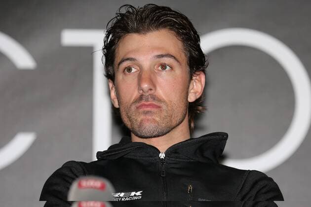 Fabian CANCELLARA ( SWI Trek Factory Racing ) im Interview bei der Teampräsentation des World Tour Teams Trek Factory Racing im französischen Roubaix - Fahrervorstellung - Teampraesentation - World Tour Team Trek - Querformat - quer - horizontal - Event: Trek Factory Team Präsentation - Saison 2014 - Location: Roubaix - Frankreich - Europa - Datum: 10.01.2014