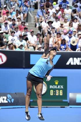 13.01.2014 Melbourne, Australia. Heather Watson of Great Britain in action against during day one of the Australian Open from Melbourne Park. xEssixLimx  ActionPlus20162187