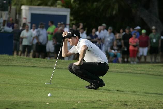Jan. 12, 2014 - Honolulu, Hi, HI, USA - January 12, 2014: Jimmy Walker on the 18th green during the final round of the Sony Open at the Waialae Country Club in Honolulu, HI. PGA Golf Herren Golf: Sony Open in Hawaii JAN12 - ZUMAc04