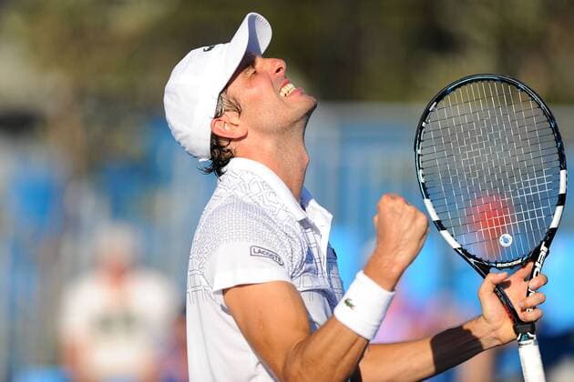 Julien Benneteau (FRA) TENNIS : Open d Australie - Melbourne - 13 01 2014 TennisMagazine Panoramlc 