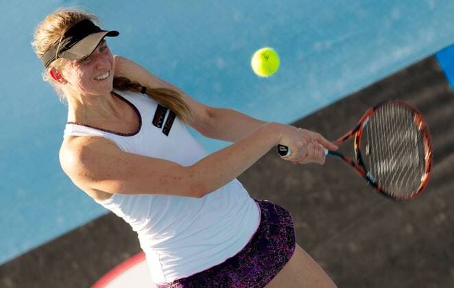 TENNIS - WTA, Australian Open 2014 MELBOURNE,AUSTRALIEN,13.JAN.14 - TENNIS - WTA Tennis Damen Tour, Grand Slam, Australian Open. Bild zeigt Mona Barthel (GER). 