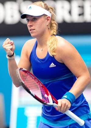 TENNIS - WTA, Australian Open 2014 MELBOURNE,AUSTRALIEN,15.JAN.14 - TENNIS - WTA Tennis Damen Tour, Grand Slam, Australian Open. Bild zeigt den Jubel von Angelique Kerber (GER). 