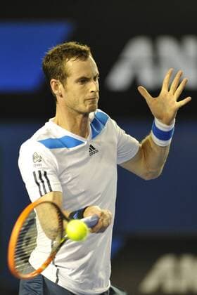 16.01.2014 Melbourne, Australia. Andy Murray of Great Britain in action on day four of the Australian Open from Melbourne Park. xEssixLimx  ActionPlus20164151