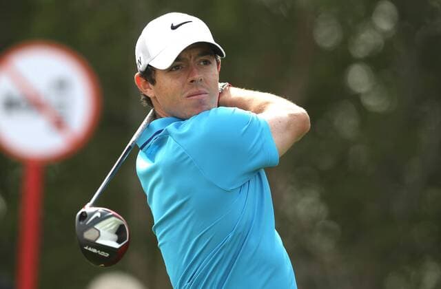 GOLF - HSBC Golf Championship ABU DHABI,VEREINIGTE ARABISCHE EMIRATE,19.JAN.14 - DIVERS, GOLF - European Tour, HSBC Golf Championship, Abu Dhabi GC. Bild zeigt Rory McIlroy (NIR). 