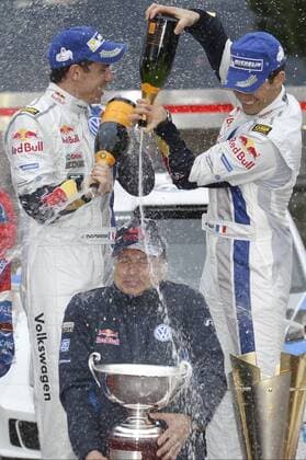 Julien Ingrassia (F), Jost Capito, Sebastien Ogier (F) WRC Rally Monte Carlo 2014 Rally Monte Carlo 2014