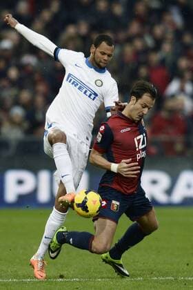Db Genova 19 01 2014 - campionato di calcio serie A CFC Genua 1893 FC vs Inter Mailand: Rolando-Alberto Gilardino 
