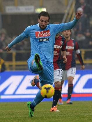 IPP20140119 Football - soccer: Serie A, FC Bologna vs SSC Neapel, gonzalo higuain xHOCHxZWEIx xItalyxPhotoxPressx 
