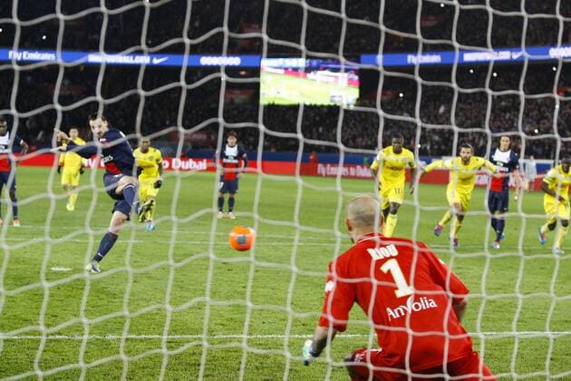 Zlatan Ibrahimovic (PSG) FOOTBALL : Paris Saint Germain (PSG) vs FC Nantes - Ligue 1 - 19 01 2014 GwendolineLeGoff 