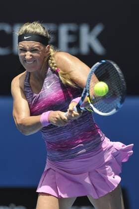 20.01.2014 Melbourne, Australia. Victoria Azarenka of Belarus in action on day eight of the Australian Open from Melbourne Park. xEssixLimx  ActionPlus20165253