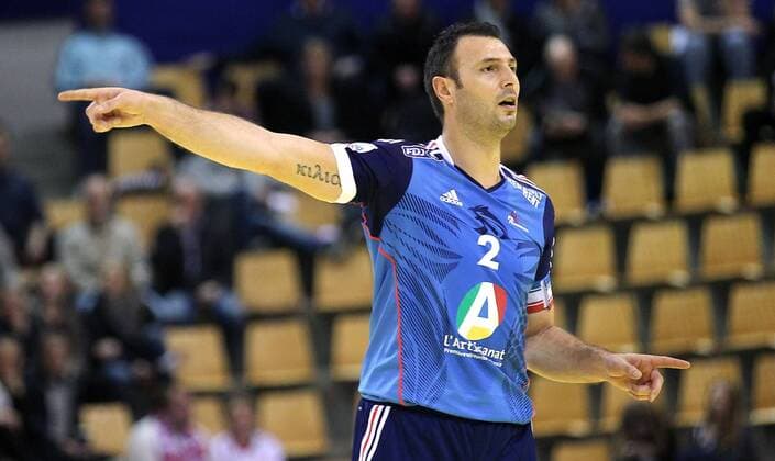 HANDBALL - EHF EM 2014, FRA vs BLR AARHUS,DAENEMARK,21.JAN.14 - DIVERS, HANDBALL - EHF Europameisterschaft 2014 der Herren, Länderspiel, Gruppenphase, Frankreich vs Weissrussland. Bild zeigt Jerome Fernandez (FRA). 