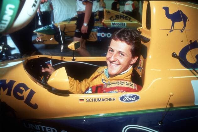 Großer Preis von Spanien auf dem Circuit de Catalunya: Michael Schumacher (Benetton) im Cockpit seines Boliden