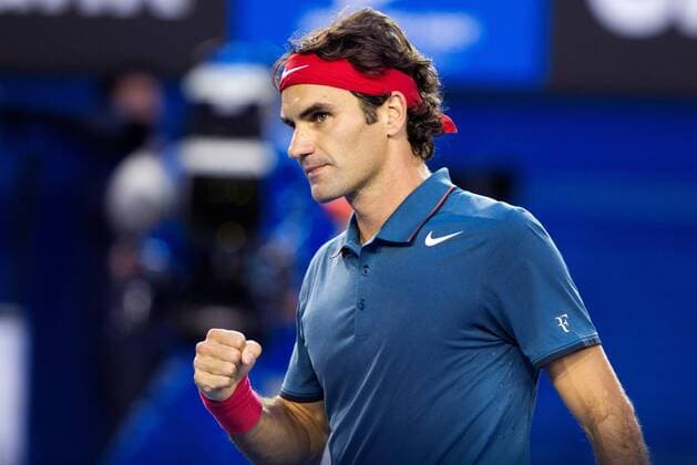 TENNIS - ATP, Australian Open 2014 MELBOURNE,AUSTRALIEN,22.JAN.14 - TENNIS - ATP Tennis Herren World Tour, Grand Slam, Australian Open. Bild zeigt Roger Federer (SUI). 