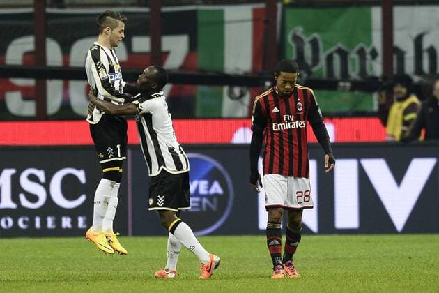 Db Milano 22 01 2014 - coppa Italia AC Milan - Udinese Calcio foto DanieleBuffa Image Sport nella foto: esultanza gol Nico Lopez 