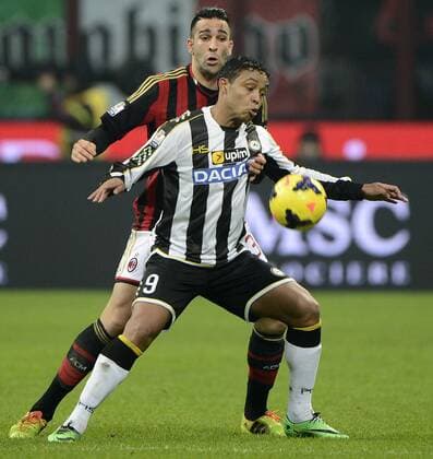Adil Rami Milan, Luis Muriel Udinese Milano 22-01-2014 Stadio Giuseppe Meazza - Football Calcio Coppa Italia 2013 2014 AC Milan - Udinese Calcio Foto GiuseppeCeleste Insidefoto giuseppexceleste