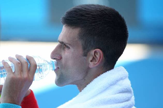 Novak Djokovic, SRB, during the 2014 Australian Open in Melbourne; 13 01 2014 -