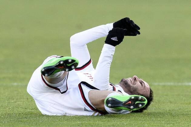 Giampaolo Pazzini Milan . Goal celebration - 2013 2014 Serie A Cagliari Calcio vs Milan AC . foto DanielexBuffa 